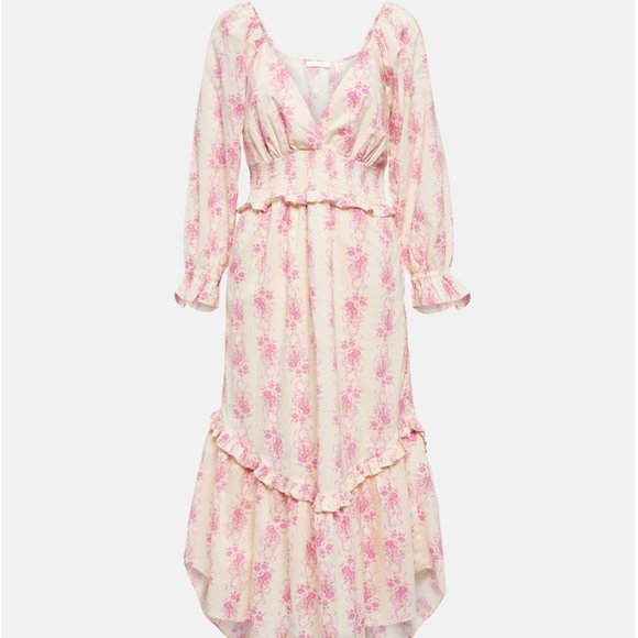 LoveShackFancy Firefly Dress in French Lilac - Picture 3 of 4